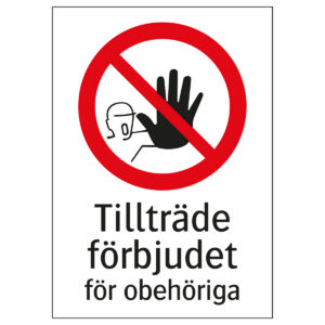 Förbudsskyltar