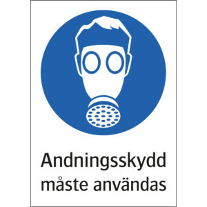 Andningsskydd måste användas