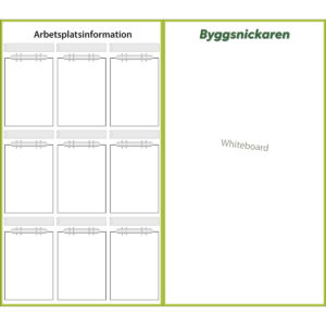 Arbetsplatstavla vikbar Byggsnickaren