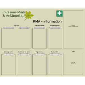 Arbetsplatstavla Larssons Mark och Anläggning