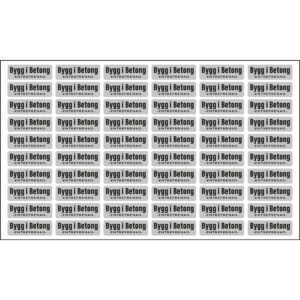 Dekaler på ark 200x120mm 3M Safetyfolie