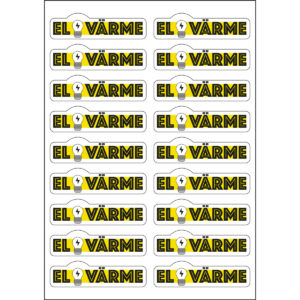 Dekaler hårdhäftande Dekaler på ark A4 Hårdhäftande