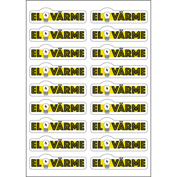 Dekaler hårdhäftande Dekaler på ark A4 Hårdhäftande