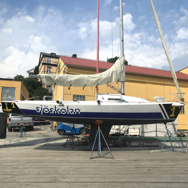 Båtdekor skuren vinyl