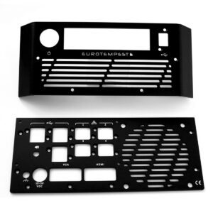 Lasergraverad panel eloxerad aluminium