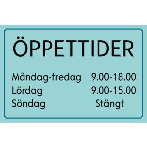 Skylt eget format